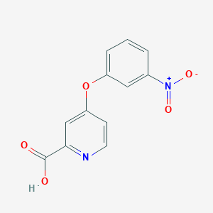 molecular formula C12H8N2O5 B8551564 4-(3-Nitrophenoxy)pyridine-2-carboxylic acid 