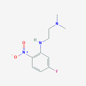 molecular formula C10H14FN3O2 B8551623 2-(beta-Dimethylaminoethyl)amino-4-fluoronitrobenzene 