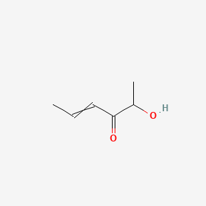 molecular formula C6H10O2 B8551629 2-Hydroxyhex-4-en-3-one 