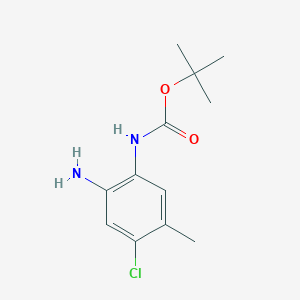 (2-Amino-4-chloro-5-methyl-phenyl)-carbamic acid tert-butyl ester