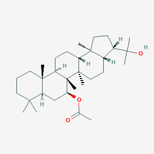 molecular formula C32H54O3 B085517 7beta-Acetyloxyhopan-22-ol CAS No. 13416-70-1