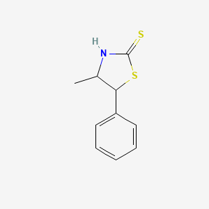 molecular formula C10H11NS2 B8551705 4-Methyl-5-phenylthiazolidine-2-thione 