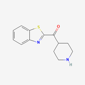 molecular formula C13H14N2OS B8551938 4-(Benzthiazole-2-carbonyl)piperidine 