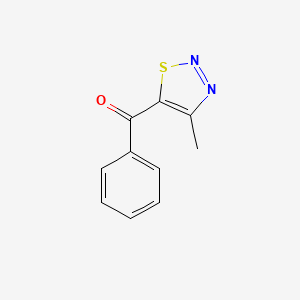 molecular formula C10H8N2OS B8551979 4-Methyl-5-benzoyl-1,2,3-thiadiazole CAS No. 59944-66-0