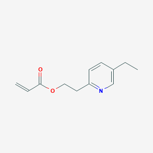 molecular formula C12H15NO2 B085520 2-(5-Ethyl-2-pyridyl)ethyl acrylate CAS No. 122-93-0