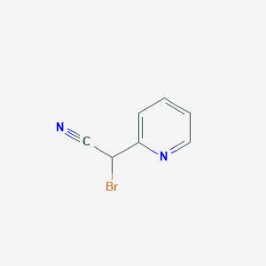 molecular formula C7H5BrN2 B8552000 2-Bromo-2-(pyridin-2-yl)acetonitrile 