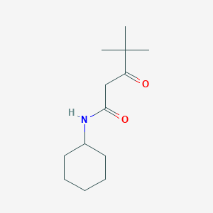 molecular formula C13H23NO2 B8552041 N-Cyclohexyl-4,4-dimethyl-3-oxopentanamide CAS No. 61551-83-5