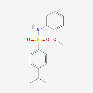 molecular formula C16H19NO3S B085521 N-(2-Methoxyphenyl)-4-propan-2-YL-benzenesulfonamide CAS No. 5483-22-7