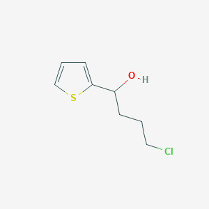 molecular formula C8H11ClOS B8552136 alpha-(3-Chloropropyl)-2-thiophenemethanol 