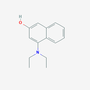 molecular formula C14H17NO B8552190 4-(Diethylamino)naphthalen-2-ol 