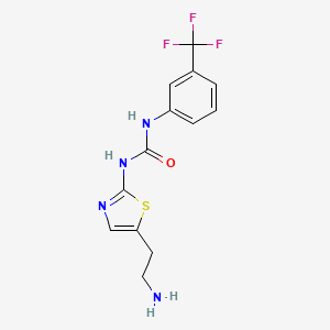 N-[5-(2-Aminoethyl)-1,3-thiazol-2-yl]-N'-[3-(trifluoromethyl)phenyl]urea