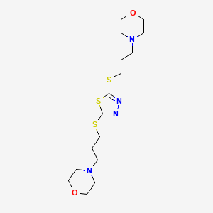 4,4'-[1,3,4-Thiadiazole-2,5-diylbis(sulfanediylpropane-3,1-diyl)]bis(morpholine)