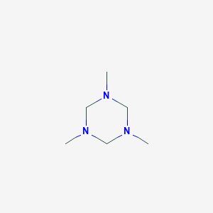 molecular formula C6H15N3 B085523 1,3,5-Trimethylhexahydro-1,3,5-triazine CAS No. 108-74-7