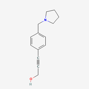 3-(4-Pyrrolidin-1-ylmethyl-phenyl)-prop-2-yn-1-ol
