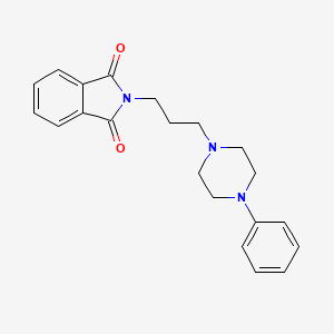 molecular formula C21H23N3O2 B8552371 2-[3-(4-Phenyl-piperazin-1-yl)-propyl]-isoindole-1,3-dione 
