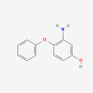molecular formula C12H11NO2 B8552384 3-Amino-4-phenoxyphenol 