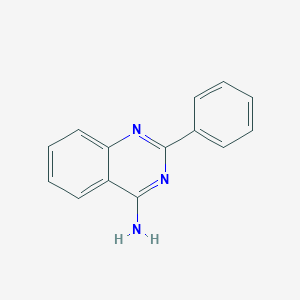 molecular formula C14H11N3 B085525 2-苯基喹唑啉-4-胺 CAS No. 1022-44-2