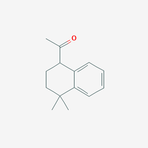 molecular formula C14H18O B8552503 1,1-Dimethyl-4-acetyl-tetralin 