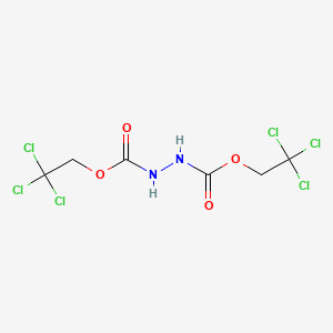 molecular formula C6H6Cl6N2O4 B8552545 Bis(2,2,2-trichloroethyl) hydrazine-1,2-dicarboxylate CAS No. 38858-02-5