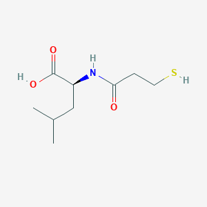 N-(3-Sulfanylpropanoyl)-L-leucine