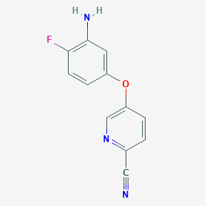 5-(3-Amino-4-fluorophenoxy)picolinonitrile