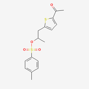 1-(5-Acetylthiophen-2-yl)propan-2-yl 4-methylbenzene-1-sulfonate