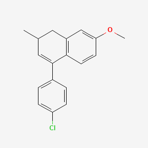 4-(4-Chlorophenyl)-7-methoxy-2-methyl-1,2-dihydronaphthalene