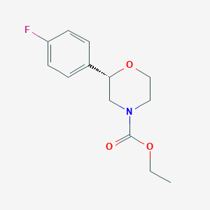 molecular formula C13H16FNO3 B8552762 Ethyl (2s)-2-(4-fluorophenyl)morpholine-4-carboxylate CAS No. 920796-75-4