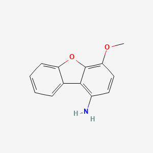 molecular formula C13H11NO2 B8552859 4-Methoxydibenzofuran-1-amine 