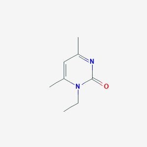 molecular formula C8H12N2O B8553037 1-ethyl-4,6-dimethyl-2(1H)-pyrimidinone 