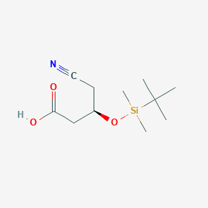 (R)-3-((tert-Butyldimethylsilyl)oxy)-4-cyanobutanoic acid