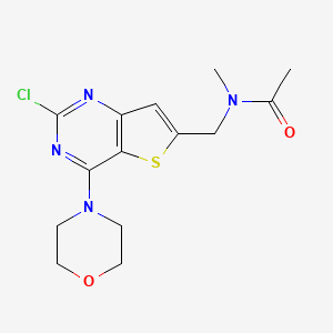 N-((2-chloro-4-morpholinothieno[3,2-d]pyrimidin-6-yl)methyl)-N-methylacetamide