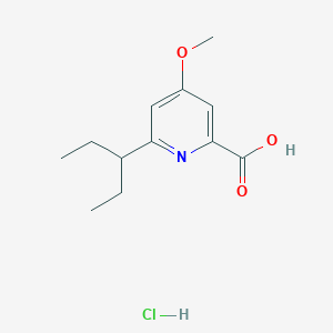 6-(1-Ethyl-propyl)-4-methoxy-pyridine-2-carboxylic acid hydrochloride
