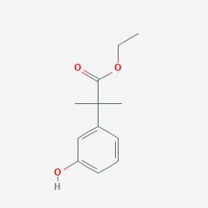 2-(3-Hydroxy-phenyl)-2-methyl-propionic acid ethyl ester