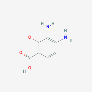 molecular formula C8H10N2O3 B8553110 3,4-Diamino-2-methoxybenzoic acid 