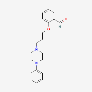 Benzaldehyde, 2-(3-(4-phenyl-1-piperazinyl)propoxy)-