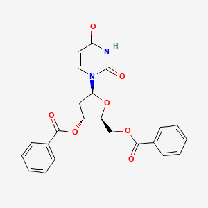 ((2S,3R,5S)-3-(benzoyloxy)-5-(2,4-dioxo-3,4-dihydropyrimidin-1(2H)-yl)tetrahydrofuran-2-yl)methyl benzoate