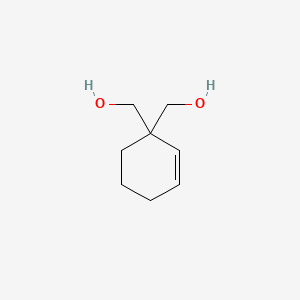 molecular formula C8H14O2 B8553165 (Cyclohex-2-ene-1,1-diyl)dimethanol CAS No. 212377-81-6