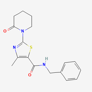 N-benzyl-4-methyl-2-(2-oxopiperidin-1-yl)thiazole-5-carboxamide