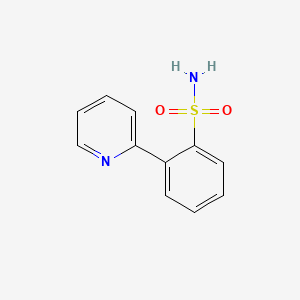 molecular formula C11H10N2O2S B8553185 2-(Pyridin-2-yl)benzene-1-sulfonamide CAS No. 88136-41-8