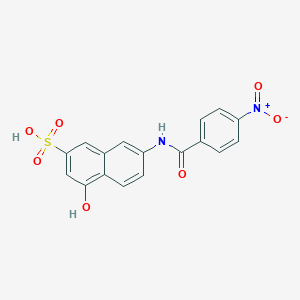 4-Hydroxy-7-[(4-nitrobenzoyl)amino]-2-naphthalenesulfonic acid