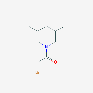 molecular formula C9H16BrNO B8553262 2-Bromo-1-(3,5-dimethyl-piperidin-1-yl)-ethanone 