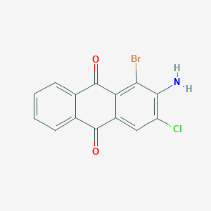 2-Amino-1-bromo-3-chloroanthracene-9,10-dione