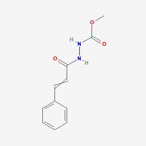 molecular formula C11H12N2O3 B8553334 Methyl 3-(beta-phenylacryloyl)-carbazate 