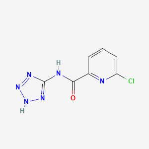 molecular formula C7H5ClN6O B8553367 N-(5-tetrazolyl)-6-chloro-2-pyridinecarboxamide 
