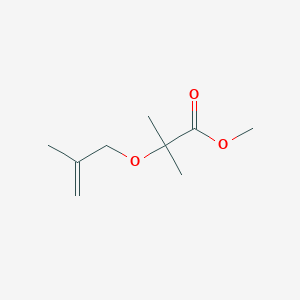 molecular formula C9H16O3 B8553378 methyl 2-methyl-2-(2-methylprop-2-enoxy)propanoate 