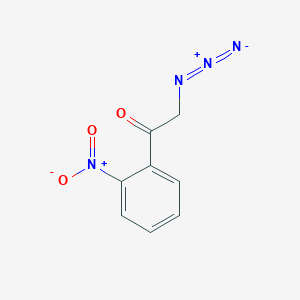 molecular formula C8H6N4O3 B8553386 2-Azido-2'-nitroacetophenone 