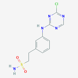 2-[3-((4-Chloro-1,3,5-triazin-2-yl)amino)phenyl]ethanesulfonamide