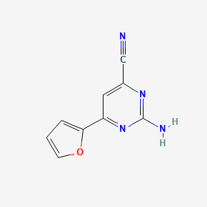 2-Amino-6-(2-furyl)pyrimidine-4-carbonitrile
