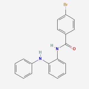 molecular formula C19H15BrN2O B8553515 4-Bromo-N-(2-(phenylamino)phenyl)benzamide 